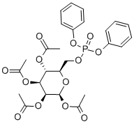 1,2,3,4-TETRA-O-ACETYL-6-DIPHENYLPHOSPHORYL-BETA-D-MANNOPYRANOSE Structure