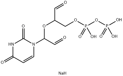 URIDINE 5'-DIPHOSPHATE, PERIODATE OXIDIZED SODIUM SALT Structure