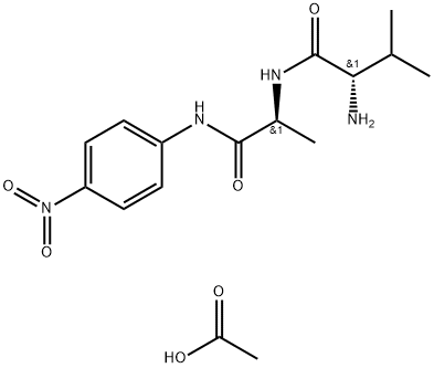 VAL-ALA P-NITROANILIDE ACETATE SALT Structure