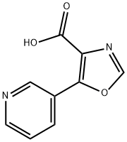 5-Pyridin-3-yl-1,3-oxazole-4-carboxylic  acid 구조식 이미지