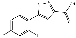 5-(2,4-Difluorophenyl)isoxazole-3-carboxylic Acid Structure