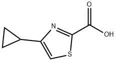 4-Cyclopropyl-1,3-thiazole-2-carboxylic Acid 구조식 이미지