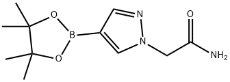 2-(4-(4,4,5,5-tetramethyl-1,3,2-dioxaborolan-2-yl)-1H-pyrazol-1-yl)acetamide 구조식 이미지