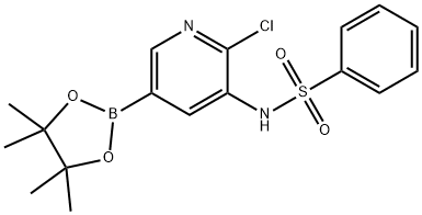 2-클로로-3-페닐술포나미도피리딘-5-보론산피나콜에스테르 구조식 이미지