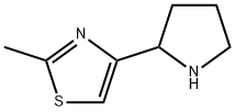2-메틸-4-(2-피롤리디닐)티아졸 구조식 이미지