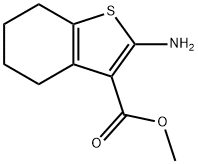 2-AMINO-4,5,6,7-TETRAHYDRO-BENZO[B]THIOPHENE-3-CARBOXYLIC ACID METHYL ESTER 구조식 이미지
