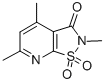 2,4,6-Trimethylisothiazolo(5,4-b)pyridin-3(2H)-one 1,1-dioxide Structure