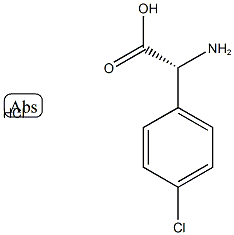 D-4-클로로페닐글리신HCL 구조식 이미지