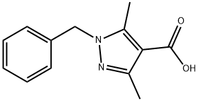 1-BENZYL-3,5-DIMETHYL-1H-PYRAZOLE-4-CARBOXYLIC ACID Structure