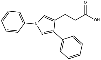 1,3-디페닐피라졸-4-프로피온산 구조식 이미지