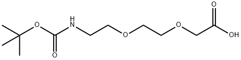 3,8,11-Trioxa-5-azatridecan-13-oic acid, 2,2-diMethyl-4-oxo- 구조식 이미지