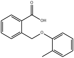 2-(2-methy1phenoxymethy1)benzioc  acid Structure