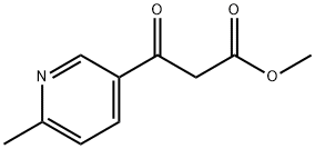 6-METHYL-BETA-OXO-3-PYRIDINEPROPANOIC ACID METHYL ESTER Structure