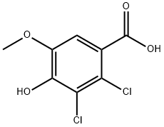 5,6-DICHLORO-4-HYDROXY-3-METHOXYBENZOIC ACID Structure