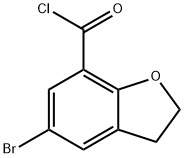 5-BROMO-2,3-DIHYDROBENZO[B]FURAN-7-카르보닐염화물 구조식 이미지