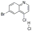 6-broMo-4-클로로퀴놀린(염산염) 구조식 이미지