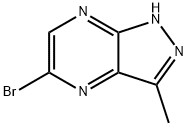 5-브로모-3-메틸-1H-피라졸로[3,4-b]피라진 구조식 이미지