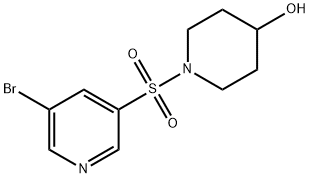 1-(5-브로모피리딘-3-일술포닐)피페리딘-4-올 구조식 이미지