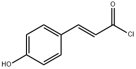 2-Propenoyl chloride, 3-(4-hydroxyphenyl)-, (2E)- Structure