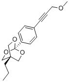 2,6,7-Trioxabicyclo(2.2.2)octane, 1-(4-(3-methoxy-1-propynyl)phenyl)-4 -propyl- Structure