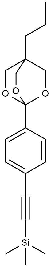((4-(4-Propyl-2,6,7-trioxabicyclo(2.2.2)oct-1-yl)phenyl)ethynyl)trimet hylsilane Structure