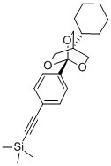 ((4-(4-Cyclohexyl-2,6,7-trioxabicyclo(2.2.2)oct-1-yl)phenyl)ethynyl)tr imethylsilane Structure