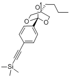 ((4-(4-Butyl-2,6,7-trioxabicyclo(2.2.2)oct-1-yl)phenyl)ethynyl)trimeth ylsilane Structure