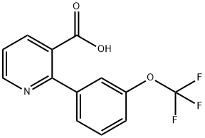 2-[3-(trifluoromethoxy)phenyl]nicotinic acid Structure