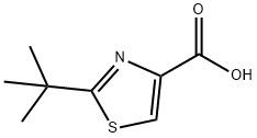 2-tert-Butyl-1,3-thiazole-4-carboxylic acid Structure