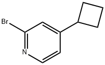 2-broMo-4-시클로부틸피리딘 구조식 이미지
