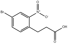 3-(4-BroMo-2-nitrophenyl)propionic acid, 96% Structure