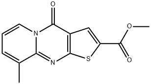 Метил 9-метил-4-оксо-4Н-пиридо [1,2-а] тиено [2,3-D] пиримидин-2-карбоновой кислоты структурированное изображение