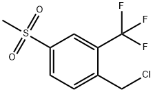 2-(클로로메틸)-5-(메틸술포닐)-벤조트리플루오라이드 구조식 이미지