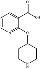 2-(Piperidin-4-yloxy)inicotinic  acid Structure