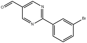 2-(3-브로모페닐)피리미딘-5-카르복스알데헤 구조식 이미지
