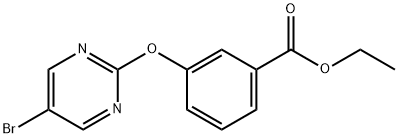 ETHYL 3-(5-BROMOPYRIMIDIN-2-YLOXY)BENZOATE Structure