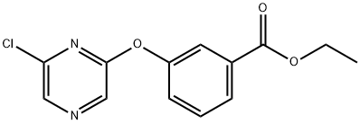 ETHYL 3-(6-CHLOROPYRAZIN-2-YLOXY)BENZOATE Structure