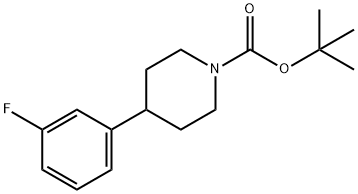 1-BOC-4-(3-플루오로페닐)-피페리딘 구조식 이미지