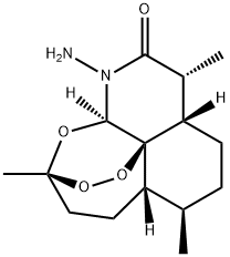 N-아미노-11-아자아르테미시닌 구조식 이미지
