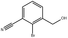 2-broMo-3-(하이드록시메틸)벤조니트릴 구조식 이미지