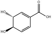 (3R,4R)-3,4-DIHYDROXYCYCLOHEXA-1,5-DIENE-1-CARBOXYLIC ACID Structure