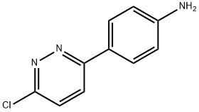 4-(6-CHLORO-3-PYRIDAZINYL)BENZENAMINE Structure