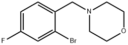 4-(2-BroMo-4-fluorobenzyl)Morpholine Structure