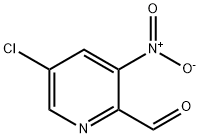 5-클로로-3-니트로피리딘-2-카르복스알데히드 구조식 이미지