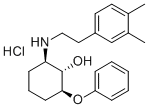 (1-alpha,2-beta,6-beta)-2-((2-(3,4-Dimethylphenyl)ethyl)amino)-6-pheno xycyclohexanol HCl 구조식 이미지