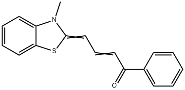 (2E,4Z)-4-(3-METHYL-1,3-BENZOTHIAZOL-2(3H)-YLIDENE)-1-PHENYLBUT-2-EN-1-ONE Structure