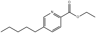 2-Pyridinecarboxylic acid, 5-pentyl-, ethyl ester Structure