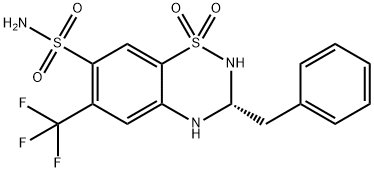 (R)-BendrofluMethiazide 구조식 이미지