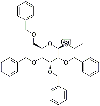 Ethyl 2,3,4,6-tetra-O-benzyl-b-D-thioglucopyranoside Structure