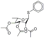 Phenyl 2,3,4-Tri-O-acetyl-1-thio-α-L-rhamnopyranoside Structure